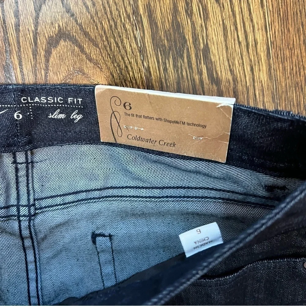 Coldwater Creek Classic Fit Slim Leg Denim Size: 6 - Picture 6 of 8